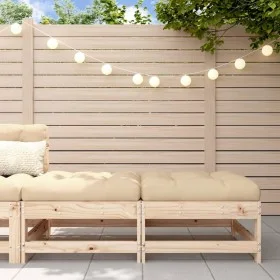 Garden stools with cushions 2 pcs solid pine wood by vidaXL, Modular outdoor sofas - Ref: Foro24-825583, Price: 91,05 €, Disc...