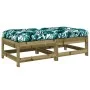 Gartenhocker mit Kissen 2 Stück imprägniertes Kiefernholz von vidaXL, Modulare Sofas für den Außenbereich - Ref: Foro24-82558...