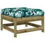Gartenhocker mit Kissen 2 Stück imprägniertes Kiefernholz von vidaXL, Modulare Sofas für den Außenbereich - Ref: Foro24-82558...