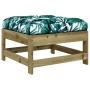 Garden stools with cushions 2 pcs impregnated pine wood by vidaXL, Modular outdoor sofas - Ref: Foro24-825589, Price: 109,48 ...