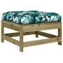 Garden stools with cushions 2 pcs impregnated pine wood by vidaXL, Modular outdoor sofas - Ref: Foro24-825589, Price: 131,81 ...