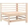 Ecksofa mit Kissen aus massivem Kiefernholz von vidaXL, Modulare Sofas für den Außenbereich - Ref: Foro24-825653, Preis: 106,...
