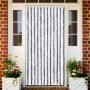 Cortina mosquitera gris y blanco chenilla 100x220 cm