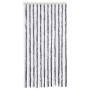 Cortina mosquitera gris y blanco chenilla 100x220 cm
