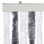 Cortina mosquitera gris y blanco chenilla 100x220 cm