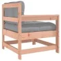 Garden armchairs and cushions 2 pcs solid wood Douglas fir by vidaXL, Modular outdoor sofas - Ref: Foro24-825595, Price: 195,...