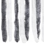 Cortina mosquitera gris y blanco chenilla 100x220 cm