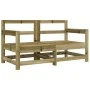 Gartensessel mit Kissen 2 Stück imprägniertes Kiefernholz von vidaXL, Modulare Sofas für den Außenbereich - Ref: Foro24-82559...