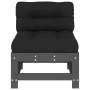 Central sofas with cushions 2 pcs solid gray pine wood by vidaXL, Modular outdoor sofas - Ref: Foro24-825690, Price: 157,65 €...