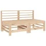 Central sofas with 2 solid pine wood cushions by vidaXL, Modular outdoor sofas - Ref: Foro24-825688, Price: 117,59 €, Discoun...