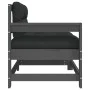 Garden armchairs with cushions 2 pcs solid gray pine wood by vidaXL, Modular outdoor sofas - Ref: Foro24-825592, Price: 199,2...