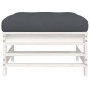 Garden stools with cushions 2 pcs solid white pine wood by vidaXL, Modular outdoor sofas - Ref: Foro24-825696, Price: 127,57 ...