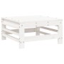 Garden stools with cushions 2 pcs solid white pine wood by vidaXL, Modular outdoor sofas - Ref: Foro24-825696, Price: 127,57 ...