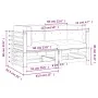 Corner sofas with 2 solid pine wood gray cushions by vidaXL, Modular outdoor sofas - Ref: Foro24-825683, Price: 176,73 €, Dis...