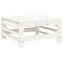 Garden stool with solid white pine wood cushion by vidaXL, Modular outdoor sofas - Ref: Foro24-825668, Price: 56,06 €, Discou...