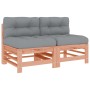 Zentralsofas mit Kissen 2 Stück Massivholz Douglasie von vidaXL, Modulare Sofas für den Außenbereich - Ref: Foro24-825693, Pr...