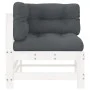 Corner sofa with solid white pine wood cushions by vidaXL, Modular outdoor sofas - Ref: Foro24-825654, Price: 119,25 €, Disco...