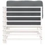 Corner sofa with solid white pine wood cushions by vidaXL, Modular outdoor sofas - Ref: Foro24-825654, Price: 119,25 €, Disco...