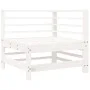 Corner sofa with solid white pine wood cushions by vidaXL, Modular outdoor sofas - Ref: Foro24-825654, Price: 119,25 €, Disco...