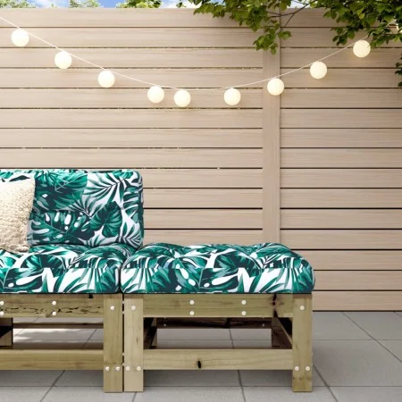 Garden stool with impregnated pine wood cushion by vidaXL, Modular outdoor sofas - Ref: Foro24-825673, Price: 65,42 €, Discou...