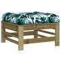 Garden stool with impregnated pine wood cushion by vidaXL, Modular outdoor sofas - Ref: Foro24-825673, Price: 66,04 €, Discou...