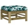Garden stool with impregnated pine wood cushion by vidaXL, Modular outdoor sofas - Ref: Foro24-825673, Price: 65,42 €, Discou...
