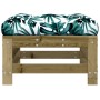 Garden stool with impregnated pine wood cushion by vidaXL, Modular outdoor sofas - Ref: Foro24-825673, Price: 66,04 €, Discou...