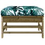 Garden stool with impregnated pine wood cushion by vidaXL, Modular outdoor sofas - Ref: Foro24-825673, Price: 66,04 €, Discou...