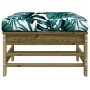 Garden stool with impregnated pine wood cushion by vidaXL, Modular outdoor sofas - Ref: Foro24-825673, Price: 65,42 €, Discou...