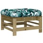 Garden stool with impregnated pine wood cushion by vidaXL, Modular outdoor sofas - Ref: Foro24-825673, Price: 66,04 €, Discou...