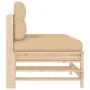 Central sofa with solid pine wood cushions by vidaXL, Modular outdoor sofas - Ref: Foro24-825660, Price: 71,11 €, Discount: %