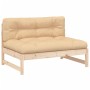 Zentrales Sofa aus massivem Kiefernholz, 120 x 80 cm von vidaXL, Modulare Sofas für den Außenbereich - Ref: Foro24-825730, Pr...