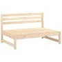 Sofá central madera maciza de pino 120x80 cm de vidaXL, Sofás modulares de exterior - Ref: Foro24-825730, Precio: 110,75 €, D...