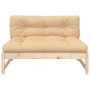Zentrales Sofa aus massivem Kiefernholz, 120 x 80 cm von vidaXL, Modulare Sofas für den Außenbereich - Ref: Foro24-825730, Pr...