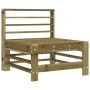Central sofa with impregnated pine wood cushions by vidaXL, Modular outdoor sofas - Ref: Foro24-825666, Price: 85,91 €, Disco...