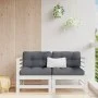Corner sofas with cushions 2 pcs solid white pine wood by vidaXL, Modular outdoor sofas - Ref: Foro24-825682, Price: 155,87 €...