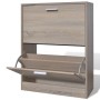 Mueble zapaterocolor roble con 2 compartimentos