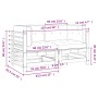 Corner sofas with cushions 2 pcs solid white pine wood by vidaXL, Modular outdoor sofas - Ref: Foro24-825682, Price: 155,87 €...