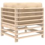 Corner sofas with 2 solid pine wood cushions by vidaXL, Modular outdoor sofas - Ref: Foro24-825681, Price: 131,26 €, Discount: %