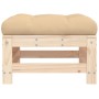 Garden stools with cushions 2 pcs solid pine wood by vidaXL, Modular outdoor sofas - Ref: Foro24-825695, Price: 86,14 €, Disc...