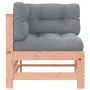 Corner sofas with cushions 2 pcs solid wood Douglas fir by vidaXL, Modular outdoor sofas - Ref: Foro24-825686, Price: 145,47 ...