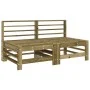 Central sofas with cushions 2 pcs impregnated pine wood by vidaXL, Modular outdoor sofas - Ref: Foro24-825694, Price: 149,45 ...