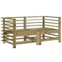 Corner sofas with cushions 2 units impregnated pine wood by vidaXL, Modular outdoor sofas - Ref: Foro24-825687, Price: 167,37...