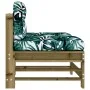 Central sofas with cushions 2 pcs impregnated pine wood by vidaXL, Modular outdoor sofas - Ref: Foro24-825694, Price: 149,45 ...