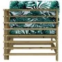 Corner sofas with cushions 2 units impregnated pine wood by vidaXL, Modular outdoor sofas - Ref: Foro24-825687, Price: 167,37...