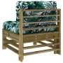 Central sofas with cushions 2 pcs impregnated pine wood by vidaXL, Modular outdoor sofas - Ref: Foro24-825694, Price: 149,45 ...