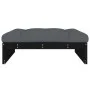Garden stool solid black pine wood 120x80 cm by vidaXL, Modular outdoor sofas - Ref: Foro24-825769, Price: 128,30 €, Discount: %