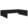 Garden stool solid black pine wood 120x80 cm by vidaXL, Modular outdoor sofas - Ref: Foro24-825769, Price: 128,30 €, Discount: %