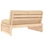 Zentrales Sofa aus massivem Kiefernholz, 120 x 80 cm von vidaXL, Modulare Sofas für den Außenbereich - Ref: Foro24-825758, Pr...