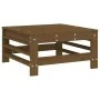 Garden stools with cushions 2 pcs honey brown pine wood by vidaXL, Modular outdoor sofas - Ref: Foro24-825698, Price: 159,34 ...